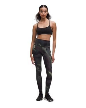 Lululemon Wunder Train HR Tight 28" Ink Islands Burnside Multi Size 4